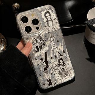 Cô gái truyện tranh phù hợp với iphone 17/16plus thủy triều 15/14 chống thấm nước mới 13/12/11