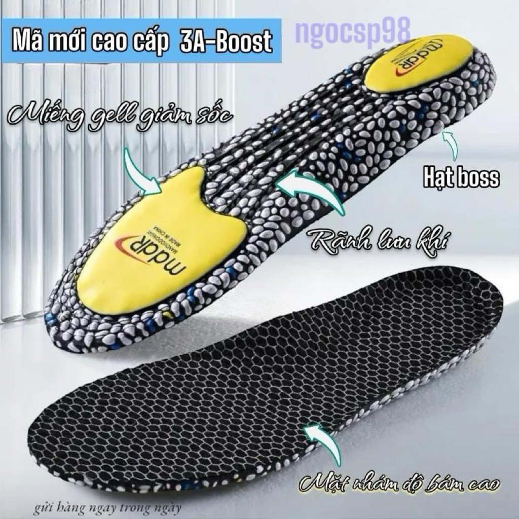 Cặp lót giày 3A kết hợp hạt boost hàng cao cấp dùng cho giày  giày tây,giày đi làm,chạy bộ và các môn thể thao bật nhảy