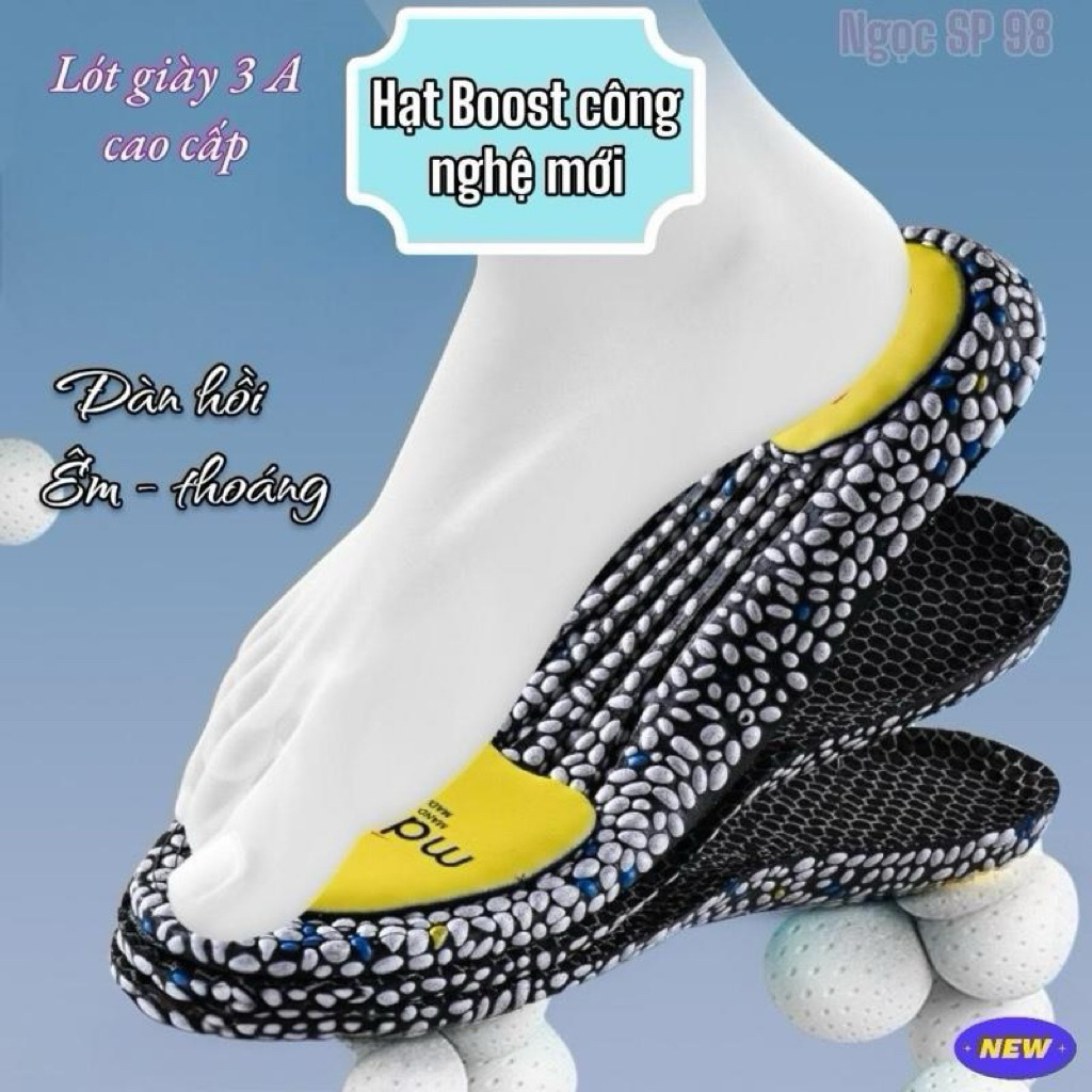 Cặp lót giày 3A kết hợp hạt boost hàng cao cấp dùng cho giày  giày tây,giày đi làm,chạy bộ và các môn thể thao bật nhảy