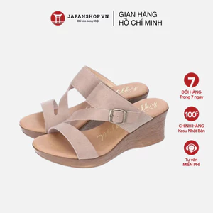 Dép sandal nữ đế xuồng cao gót 6cm KOSU 1333 made in Japan Nhật Bản