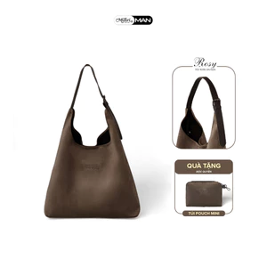 Túi Tote ROSY Vải Nỉ Nhung Quai Đeo Vai Điều Chỉnh Nữ Kiểu Đi Học Làm Cổ Điển | MIDORI FOR MAN
