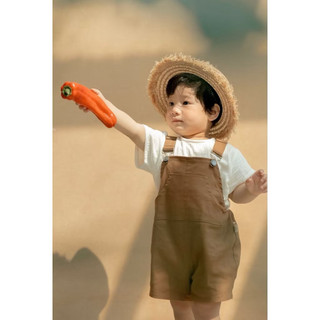 Set Yếm jean nâu short cho bé trai ( chỉ yếm)