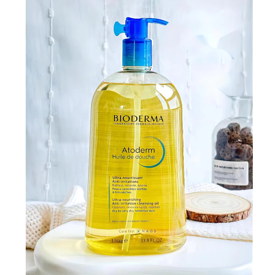 Dầu Tắm Dưỡng Ẩm Bioderma Atoderm Huile de Douche Chính Hãng Pháp