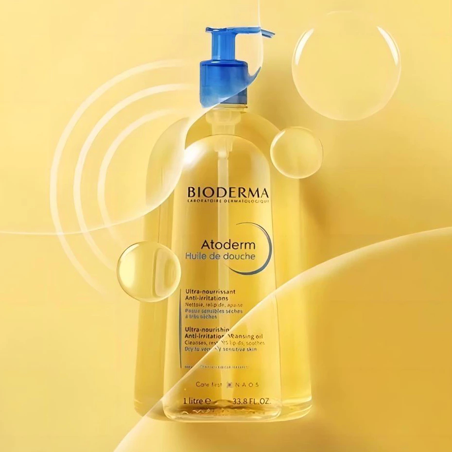 Dầu Tắm Dưỡng Ẩm Bioderma Atoderm Huile de Douche Chính Hãng Pháp