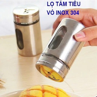 Lọ Đựng Tăm Inox 304 – Hũ Hạt Tiêu Đa Năng Tiện Lợi, Lọ Xay Tiêu Cho Nội Trợ