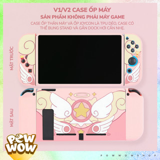 Oled/V1/V2 Case Ốp Bảo Vệ Máy & Dock Dành Cho Nintendo Switch OLED/V1/V2 Phong Cách Anime Manga Sakura Hồng Cute