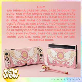 Oled/V1/V2 Case Ốp Bảo Vệ Máy & Dock Dành Cho Nintendo Switch OLED/V1/V2 Phong Cách Anime Manga Sakura Hồng Cute