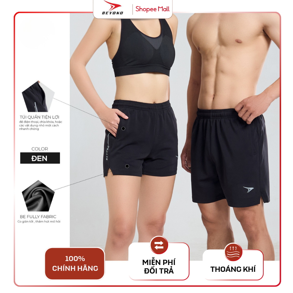 Quần Short Thể Thao Cầu Lông Picklaball Beyono QCL03 Nam/ Nữ