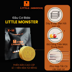Tẩy Bida Nhiều Lớp LTOMSTRE LITTLE MONSTER - Gọt Đầu Cơ Kim Loại 8in1