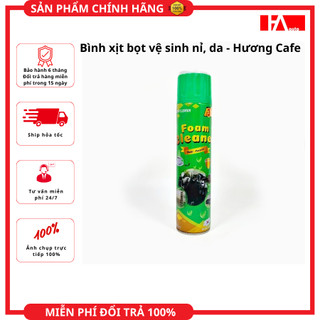 { Hàng Chính Hãng } Bình xịt bọt vệ sinh nỉ, da dành cho ô tô - Hương Cafe