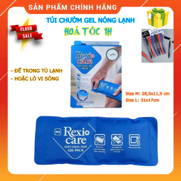 (HoảTốc1h) Túi chườm vi sóng nóng lạnh R&R RexiCare size M L - Túi chườm nóng lạnh gel đa năng giảm đau, giảm sưng