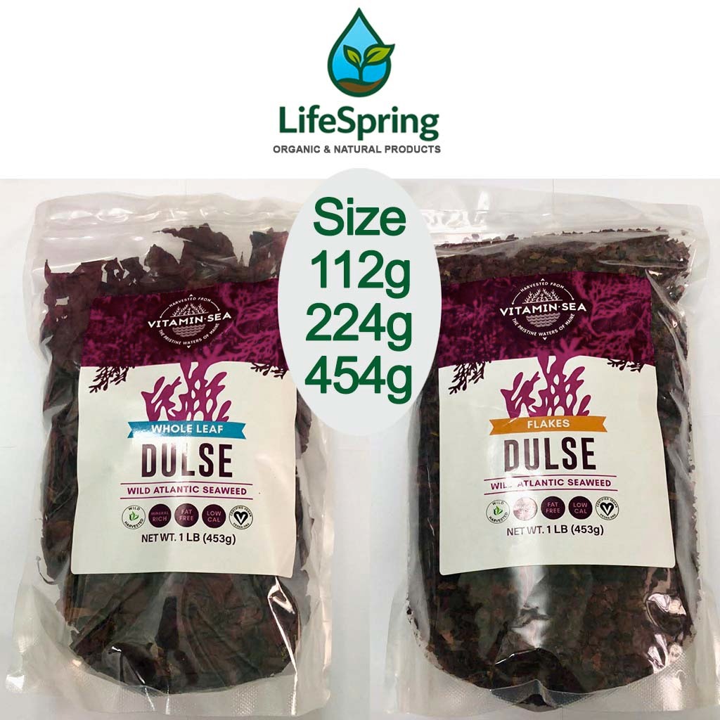 Tảo Dulse Vitamin Sea Wild Atlantic Dulse, Nguyên Lá, Cắt Nhuyễn, 112g ...