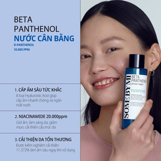 Nước hoa hồng SOME BY MI B5 cấp ẩm phục hồi da BETA PANTHENOL REPAIR TONER 150ml