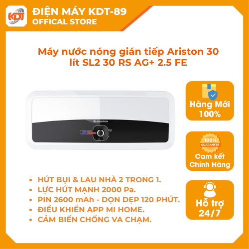 máy tắm nóng gián tiếp Ariston SL2 30 RS AG+ 2.5 FE