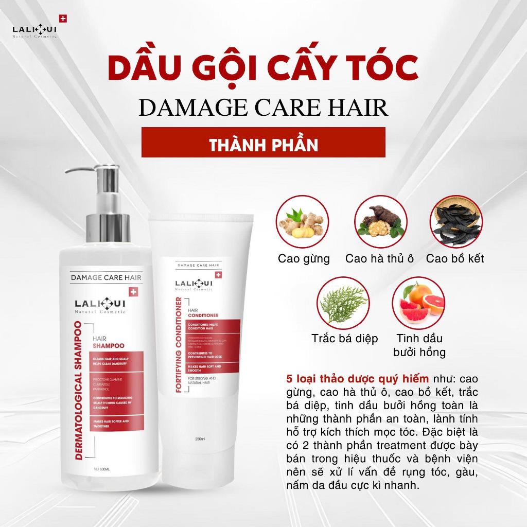 CẶP DẦU GỘI CẤY TÓC LALIHUI HỖ TRỢ GIẢM RỤNG TÓC,GIẢM GÀU VÀ GIẢM NẤM DA ĐẦU