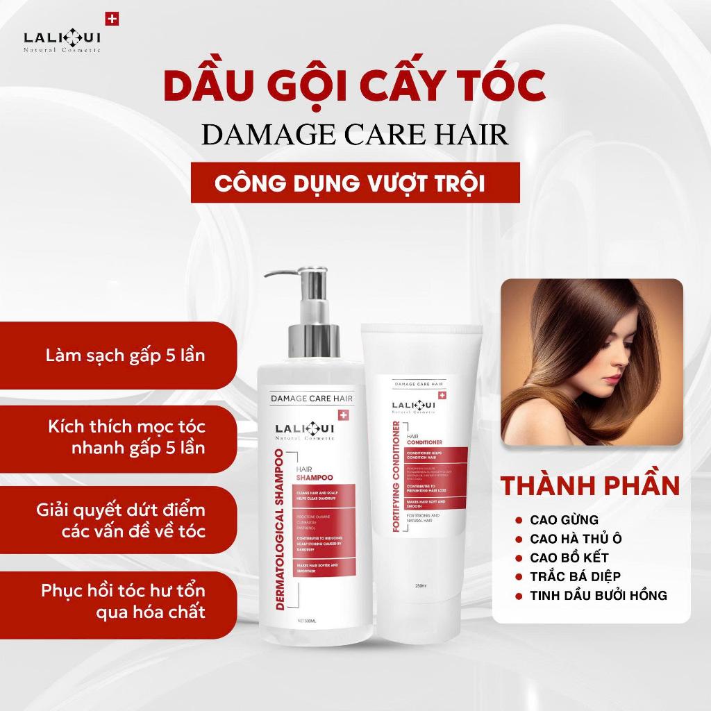 CẶP DẦU GỘI CẤY TÓC LALIHUI HỖ TRỢ GIẢM RỤNG TÓC,GIẢM GÀU VÀ GIẢM NẤM DA ĐẦU