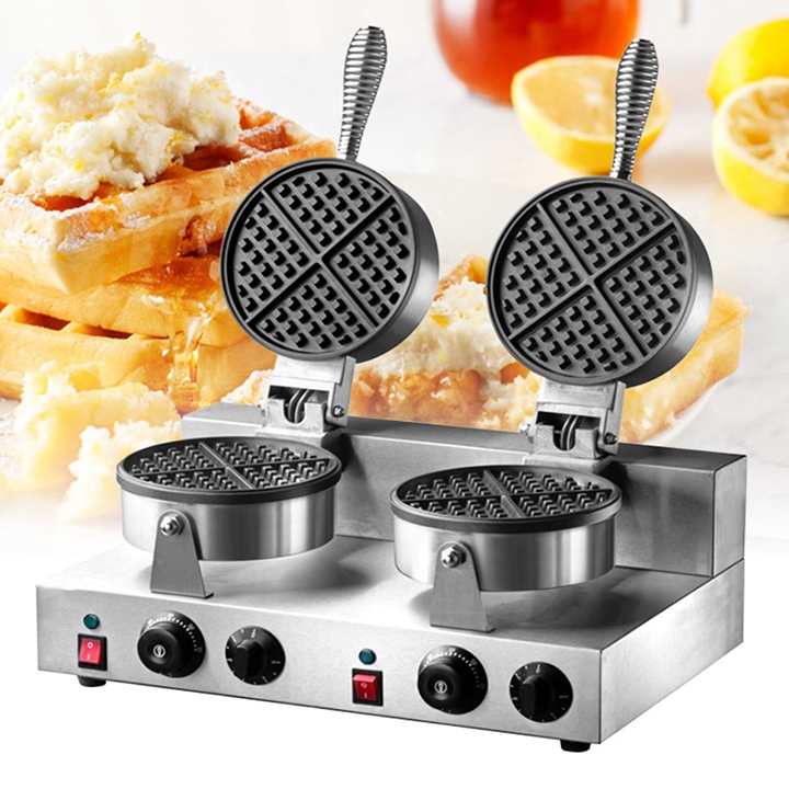 Máy làm bánh bông lan, bánh tàn ong 1200W điều chỉnh 50 - 250 độ, làm nóng nhanh