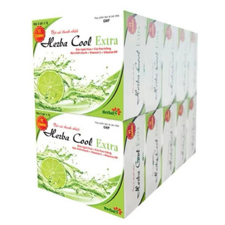 Bột sủi thanh nhiệt Herba Cool Extra Vị Chanh - Hộp 5 gói