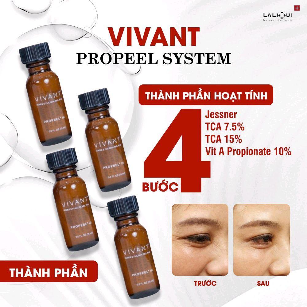 PEEL VIVANT PRO PEEL [ CHIẾT SET 1 LẦN ] GIÚP HỖ TRỢ ĐỀU MÀU DA,XỬ LÍ MỤN,THU NHỎ LỖ CHÂN LÔNG,MỜ NÁM,TRẺ HÓA DA