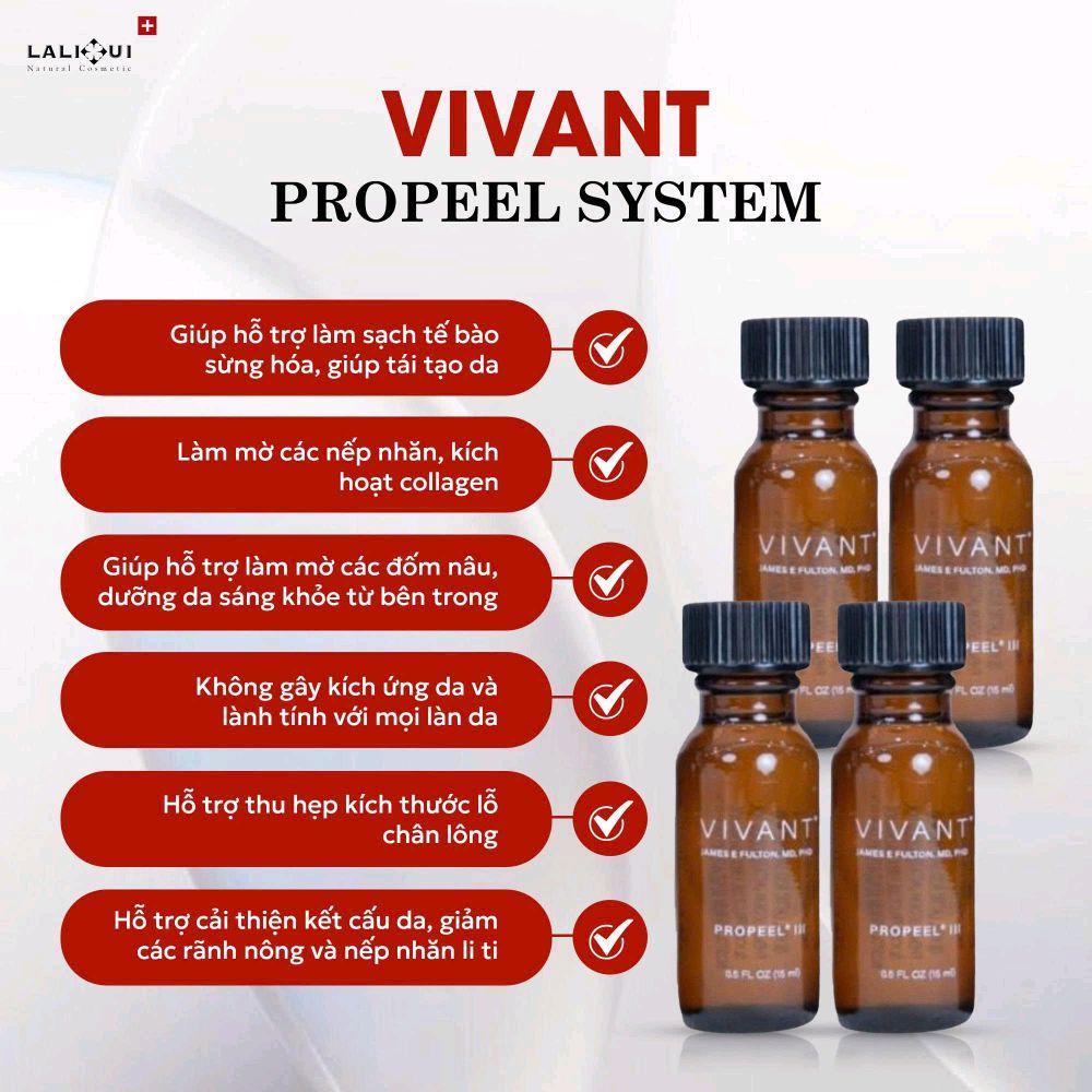 PEEL VIVANT PRO PEEL [ CHIẾT SET 1 LẦN ] GIÚP HỖ TRỢ ĐỀU MÀU DA,XỬ LÍ MỤN,THU NHỎ LỖ CHÂN LÔNG,MỜ NÁM,TRẺ HÓA DA