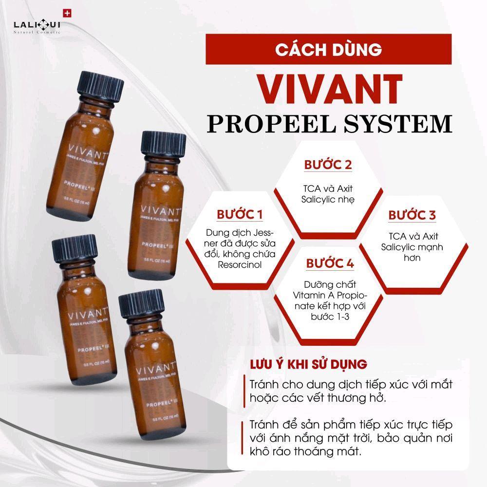 PEEL VIVANT PRO PEEL [ CHIẾT SET 1 LẦN ] GIÚP HỖ TRỢ ĐỀU MÀU DA,XỬ LÍ MỤN,THU NHỎ LỖ CHÂN LÔNG,MỜ NÁM,TRẺ HÓA DA