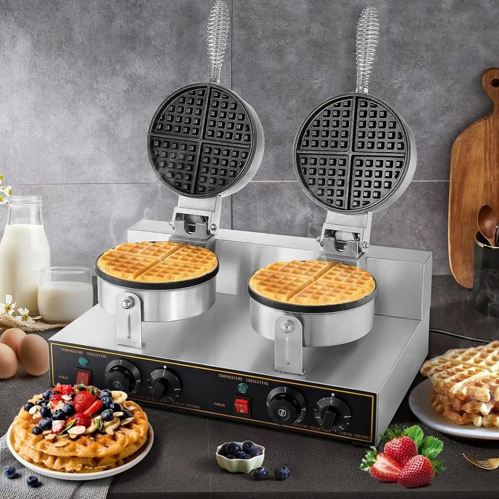 Máy làm bánh tàn ong công nghiệp 2400W kiểm soát nhiệt độ chính xác, bánh thơm ngon
