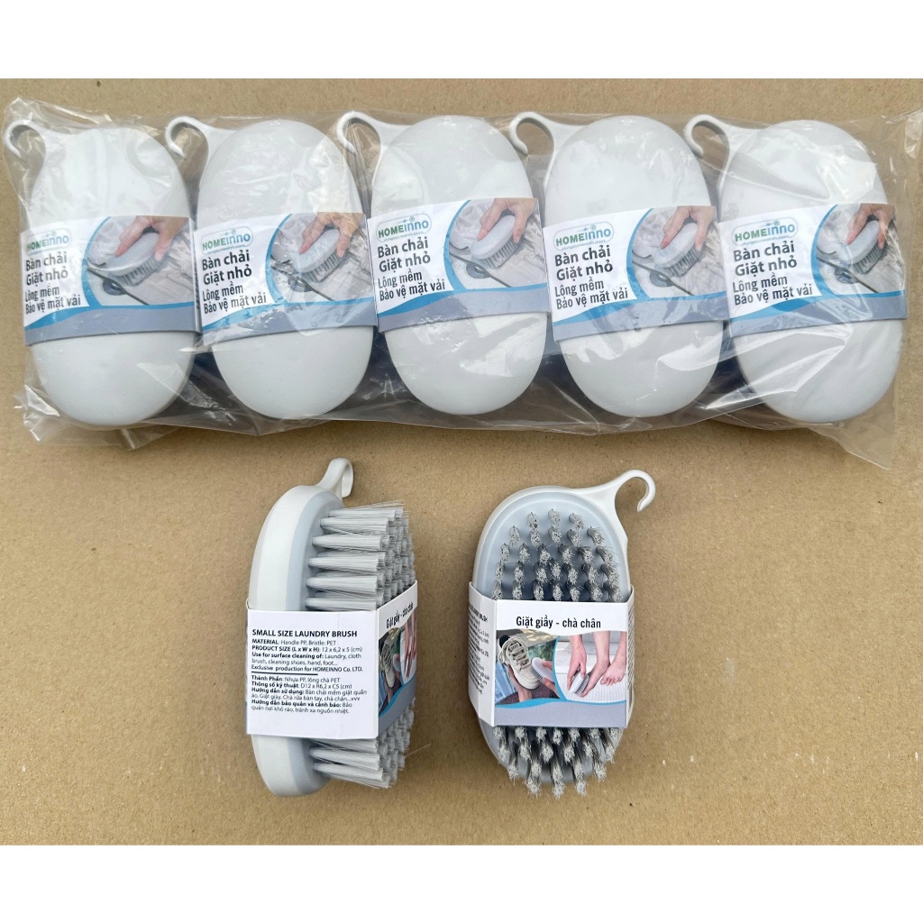 [HỎA TỐC] Bàn Chải Nhựa Cao Cấp Chà Tay Chân,Chà Bồn Chậu, Chà Nhà Tắm Cầm Tay Hình OVan/Chữ Nhật Homeinno Lông Cứng Vừa