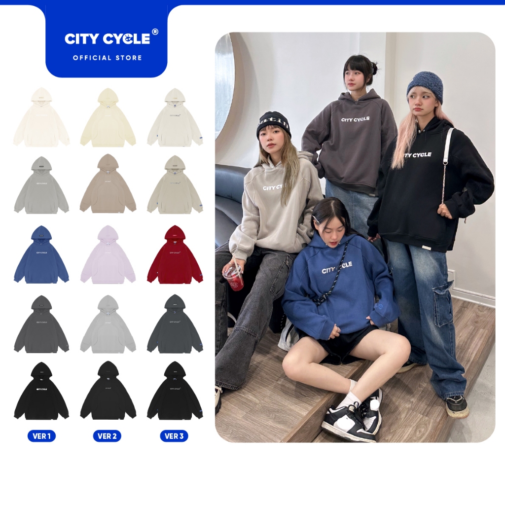 Áo hoodie đôi nam nữ dày nỉ Local Brand Chính Hãng City Cycle Space