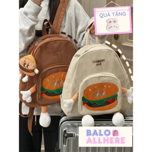 BaLo (XINHXINH) [ORDER] Balo Đi Học Thêm Đi Chơi Hamburger Dễ Thương BL414