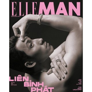 Tạp Chí Phái Mạnh Elle Man Tháng 4/2025 - Liên Bỉnh Phát - The New Uniform - Bìa 1 & 3