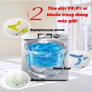 Bột Tẩy Lồng Máy Giặt OMO 375G Hộp 3 Gói | Vệ Sinh Máy Giặt Cửa Ngang Cửa Trên Khử Mùi