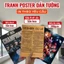 Tranh Poster In Theo Yêu Cầu In Từ 1 Tranh, Poster Anime,Idol,Phim Deccor Sẵn Keo Dán Decal