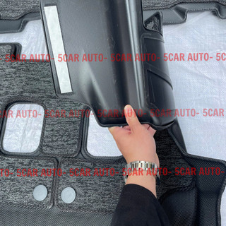 Thảm lót sàn NHỰA 5D TPE Tràn viền có kèm RỐI SẴN xe Vinfast Limo Green/ MPV7, dễ dàng vệ sinh, lắp đặt- Mẫu TLY