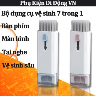 Bộ dụng cụ vệ sinh 7 trong 1 đa năng làm sạch AirPods bàn phím laptop điện thoại
