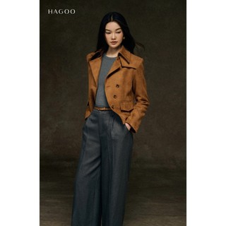 Quần suông nữ bấu ly đỉa đôi tôn dáng HAGOO phong cách công sở thanh lịch [Q735]