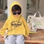 Áo nỉ hoodie bé trai bé gái thêu chữ có mũ