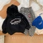 Áo nỉ hoodie bé trai bé gái thêu chữ có mũ