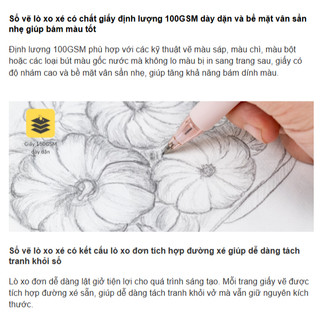 KLONG - Sổ Vẽ 50 Tờ Gáy Lò Xo Đơn B5 (175 x 250) mm 100/76; MS: 723 ♥ Vở Vẽ Học Sinh Giấy Sần Nhẹ