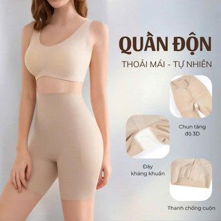 Quần lót bảo hộ nữ độn mông, độn hông VANVENE QL2029, quần bảo hộ mặc váy cạp cao không viền tàng hình siết eo, gen bụng
