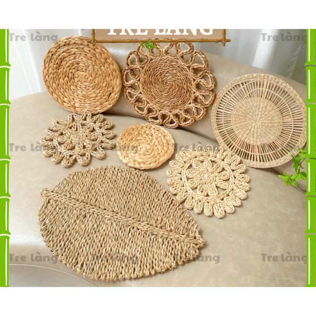 Tổng hợp đủ mẫu tấm lót, thảm lót đồ ăn, trang trí decor chụp hình, setup chính hãng Tre làng