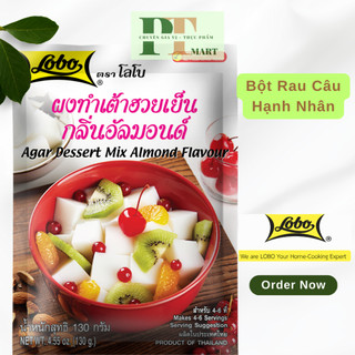 Bột Rau Câu Pudding Vị Hạnh Nhân và Hoa Lài hiệu Lobo. Thơm Mịn Ngon. Ăn Vặt --