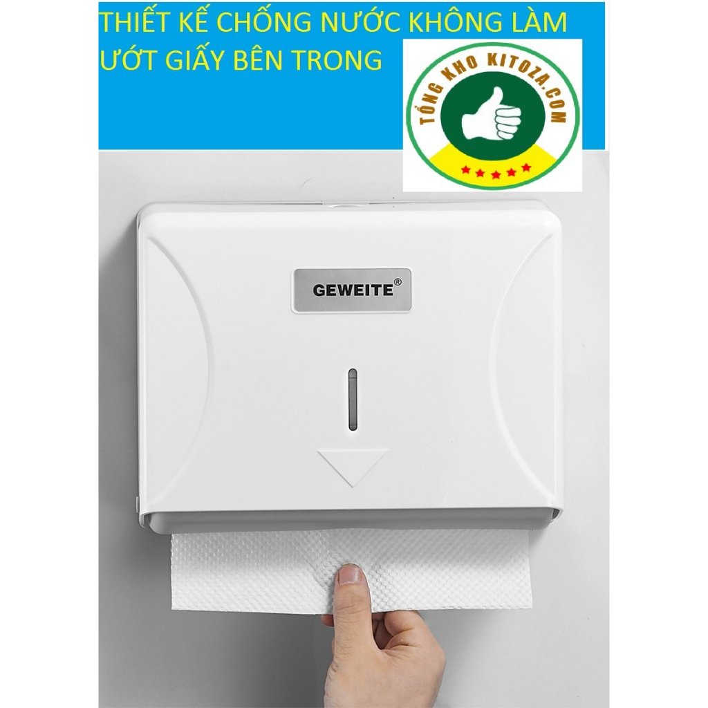 HỘP ĐỰNG KHĂN giấy lau tay phòng vệ sinh-văn phòng, tòa nhà - Hàng Cao cấp TAY TREO TƯỜNG hình chữ nhật vuông-thế hệ mới