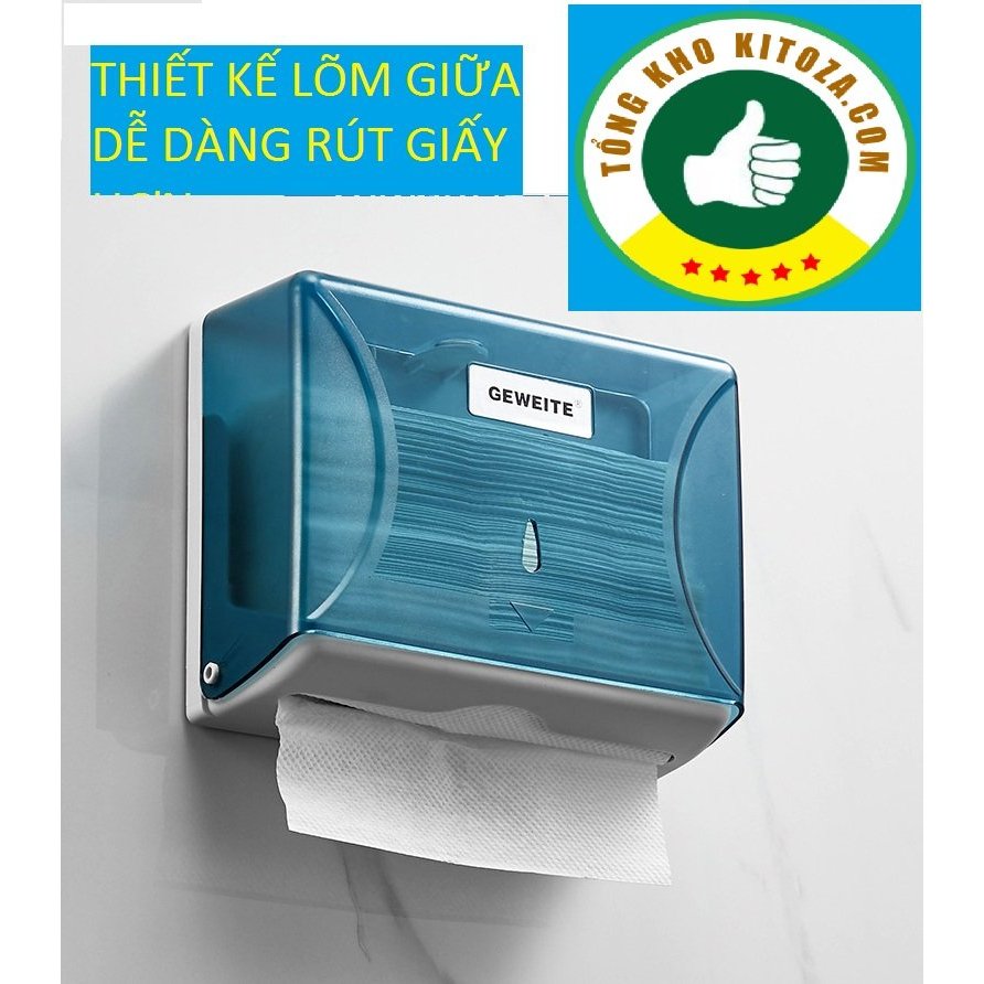 HỘP ĐỰNG KHĂN giấy lau tay phòng vệ sinh-văn phòng, tòa nhà - Hàng Cao cấp TAY TREO TƯỜNG hình chữ nhật vuông-thế hệ mới