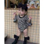 OD 1 ngày Bodysuit da beo turban, mũ, tất size từ 0-12M, PÉ BY HY