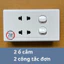 Mặt 1 ổ cắm, 2 ổ cắm kết hợp công tắc lắp âm tường, lắp nổi (Combo ổ cắm công tắc Sino Vanlock Chính Hãng)