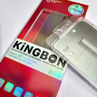 (MA-89)Kính cường lực tự dán Chống Nhìn Trộm 28 độ KINGBON - Chống vân tay cho iPhone 12/13/14/15/16/17/Pro/Max/Air