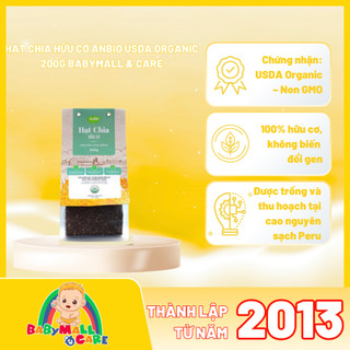Hạt Chia Hữu Cơ AnBiO USDA Organic 200g Babymall & Care