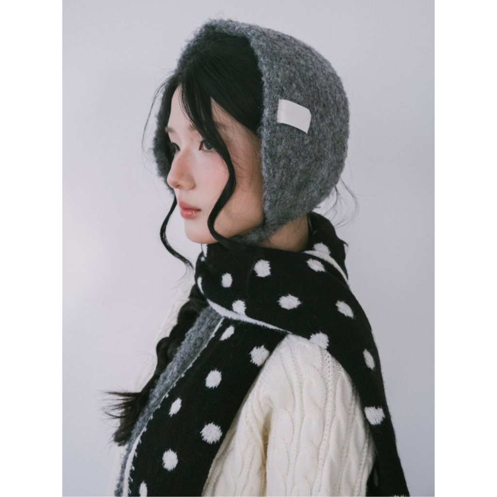 Khăn bịt tai len nữ SONNA HI - bonnet earmuff giữ ấm mùa đông - PLUSH KNIT EARMUFF