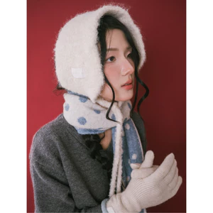 Khăn bịt tai len nữ SONNA HI - bonnet earmuff giữ ấm mùa đông - PLUSH KNIT EARMUFF