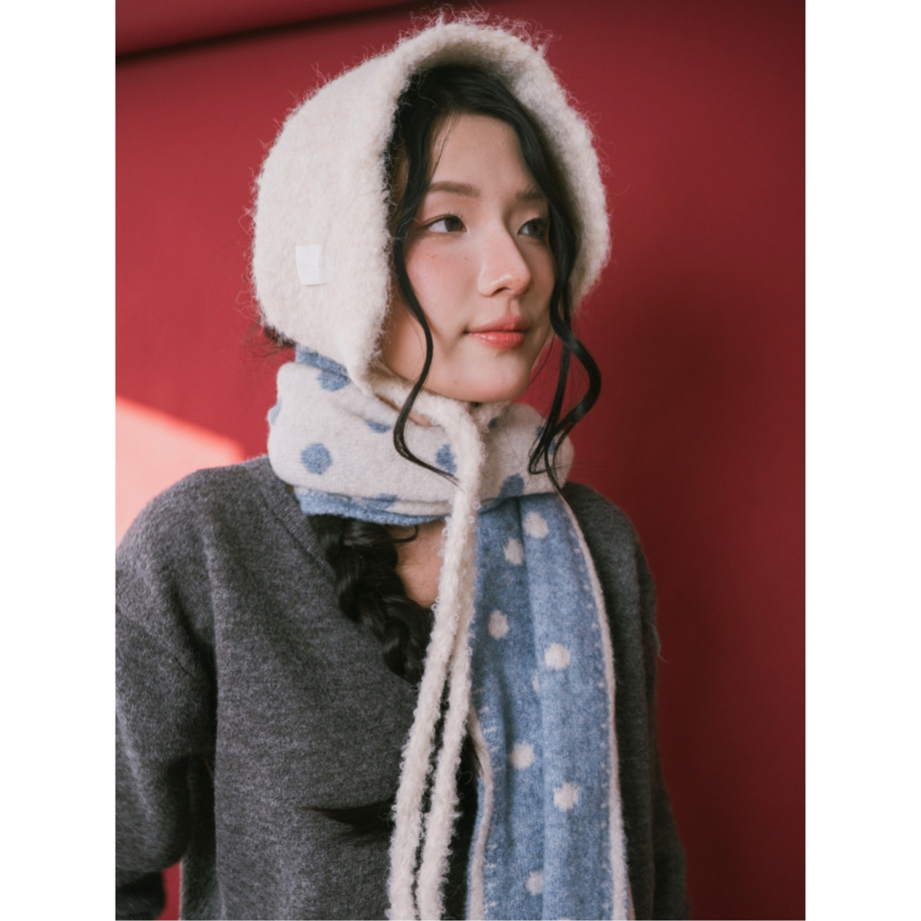 Khăn bịt tai len nữ SONNA HI - bonnet earmuff giữ ấm mùa đông - PLUSH KNIT EARMUFF